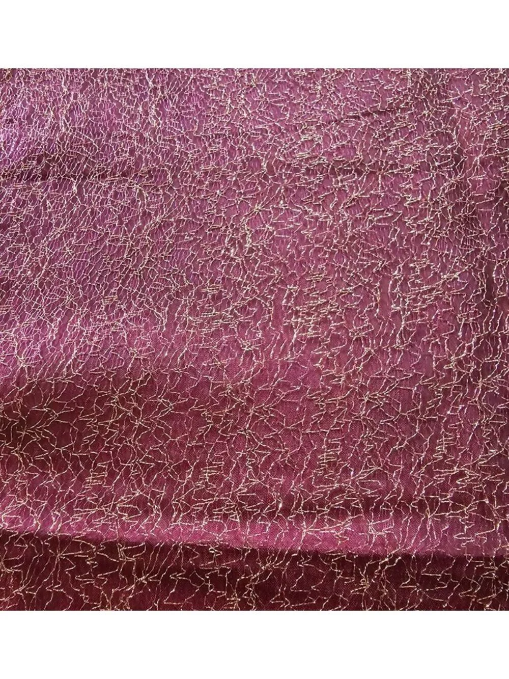 Saro Lifestyle Elegant Burgundy & Gold Textured Table Runner Holiday Party Decor